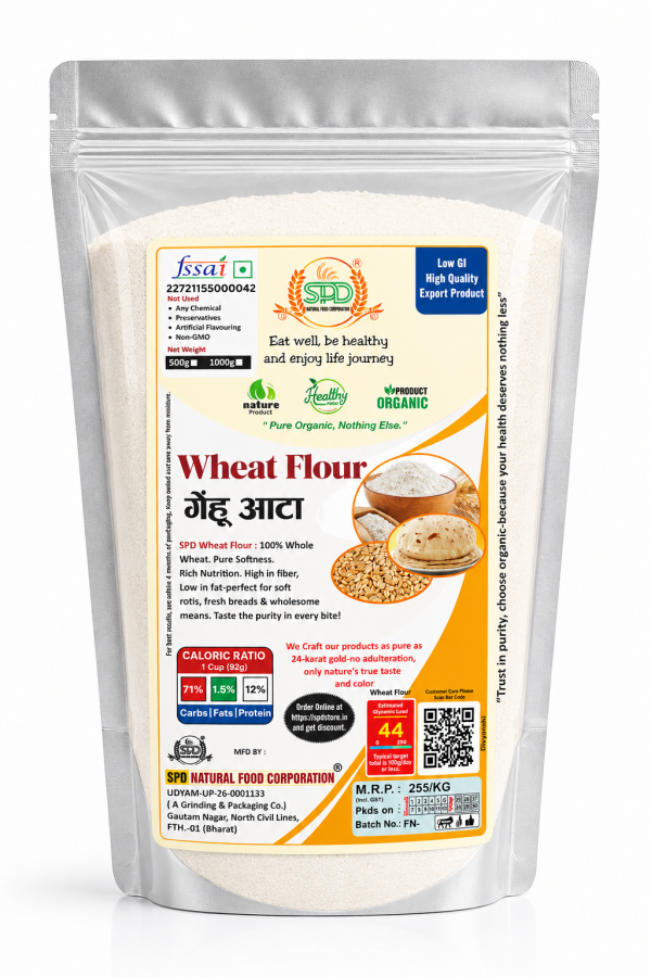 SPD Wheat Atta 970g | Premium Whole Wheat Flour | No Artificial Additives | Fresh & Natural
